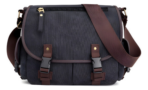 Bolso Hombre Lona Vintage Hombro Bandolera Viaje Casual