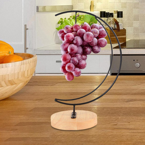 Soporte Para De Plátano, Base De Madera Rústica, Colgador