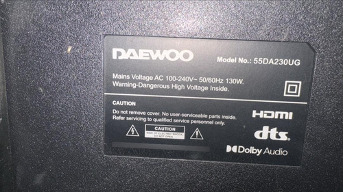 Control Remoto Tv Daewoo Smart Tv Modelo 55da230ug