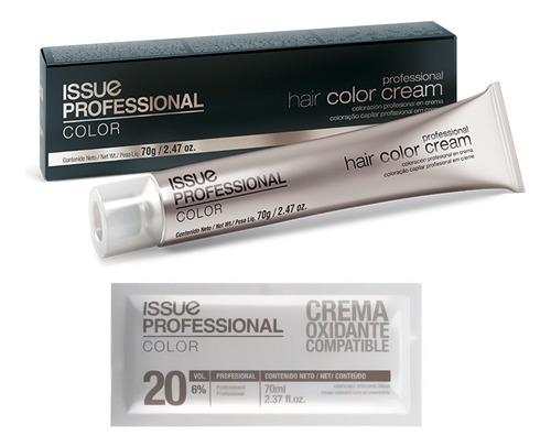 Kit Tintura Issue Professional Color 70g + Ox 70ml X 8u