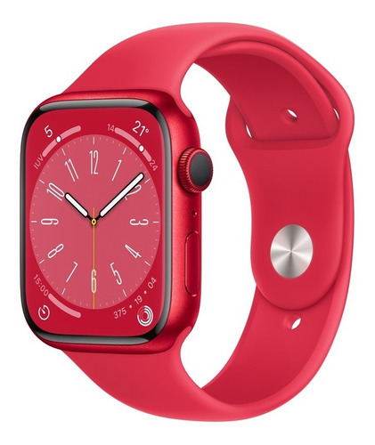 Apple Watch Series 8 GPS - Caja (PRODUCT)RED de aluminio 45 mm - Correa deportiva (PRODUCT)RED - Patrón