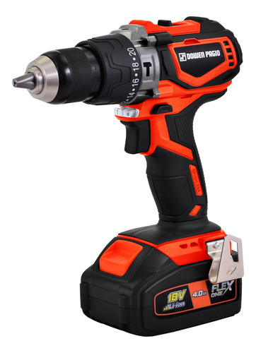 Imagen 2 de 10 de Taladro Perc. Bateria 13mm Brushless 18v Dowen Pagio 9993112