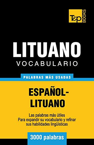 Vocabulario Espanol-lituano - 3000 Palabras Mas Usadas