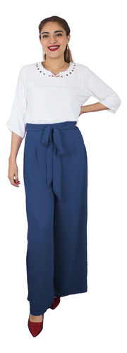 Pantalon Cargo Pata De Elefante Mujer Casual Comodo Fresco