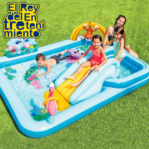 Piscina Intex Inflable Centro De Juegos Jungla - El Rey