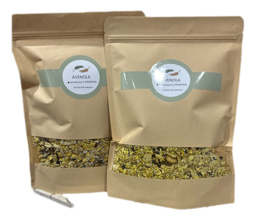 Granola Artesanal Endulzada Con Stevia O Miel Avenola