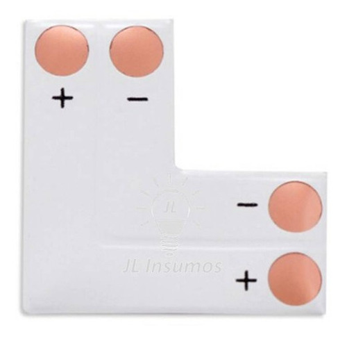 Imagen 1 de 3 de Pack 6 Conector Union L Para Tira De Led 2835 3528