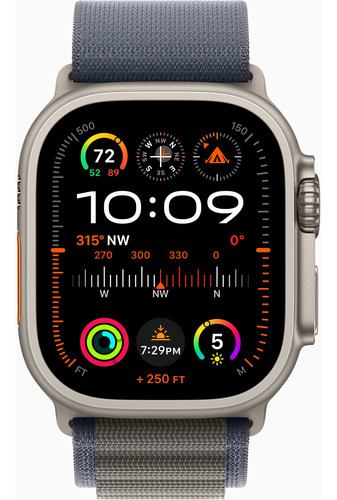 Apple Watch Ultra 2 49mm Titanium Blue Alpine Loop L A2986