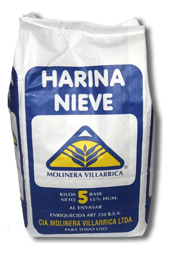 Harina De Trigo Blanca Premium Harina Nieve 5 Kilos