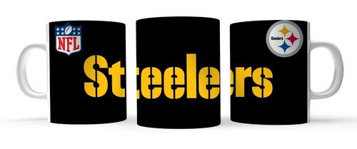 Taza Cerámica 11 Oz Nfl Steelers Pittsburgh  Mod3