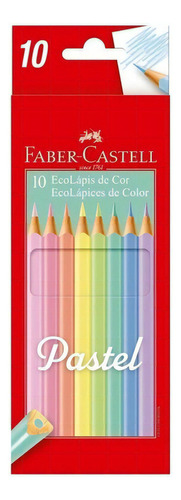 Set 10 Lápices De Colores Faber Castell Ecolápices Pastel