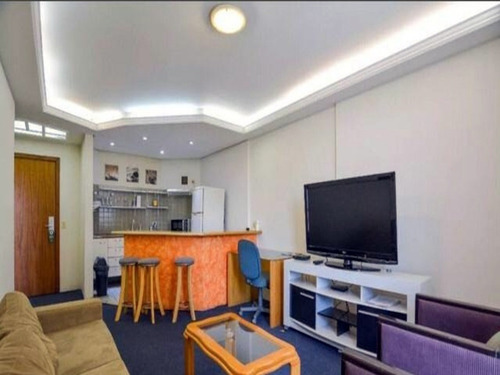 Imagem 2 de 6 de Lindo Apartamento Flat De 60 M2 À Locação No Edifício Sequoia Em Alphaville - Ap03023 - 68539838