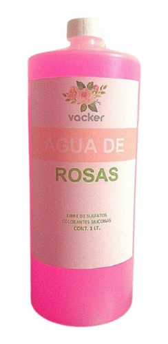 Agua De Rosas Tónico Facial Orgánico Hidrata Desmaquilla 