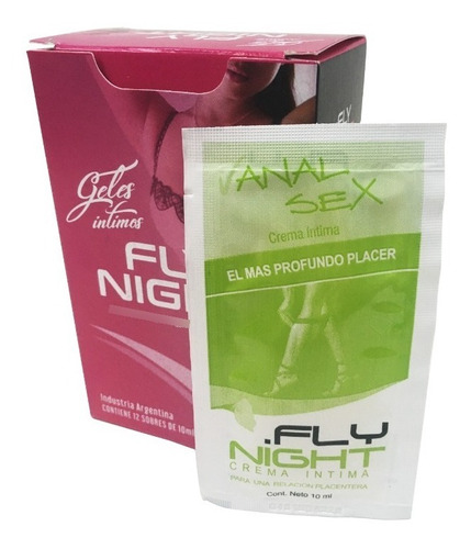 Crema Intima Lubricante Vanal | Fly Night | 12u X10ml Sachet