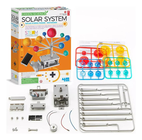Kit Ciencia Sistema Solar De Planetas A Pilas O Panel Solar