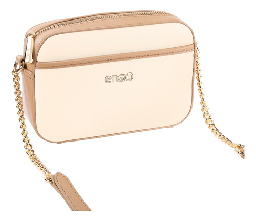 Bolsa crossbody Enso Casual color beige/camel