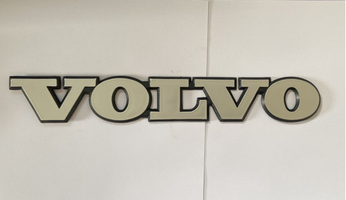 Emblema Volvo Alto Relevo Cinza (plastico)