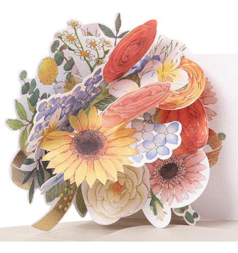 Tarjeta De Felicitación De Flores Tarjeta Del Día De La