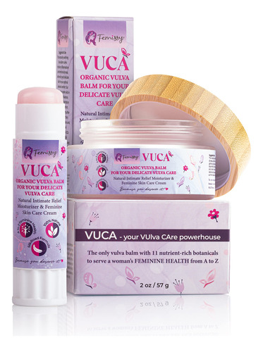 Vulva Balm Crema Vaginal Hidratante; Crema Natural Yoni De L