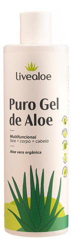  Kit 2 Gel De Babosa Aloe Vera Puro 500ml -orgânico Livealoe