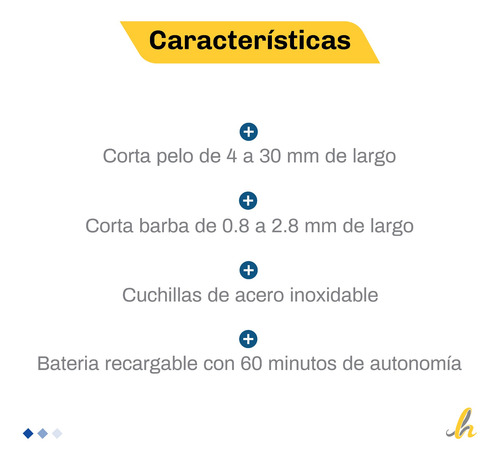 Imagen 2 de 10 de Maquina Corta Pelo Recorta Barba Afeitadora Atma Cb8844n Lh