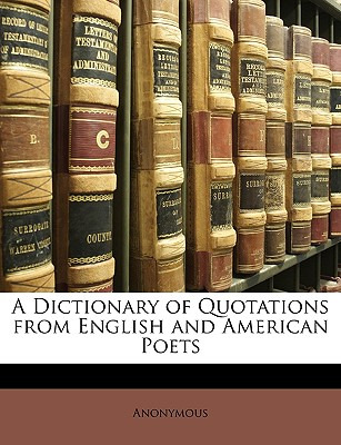 Libro A Dictionary Of Quotations From English And America...