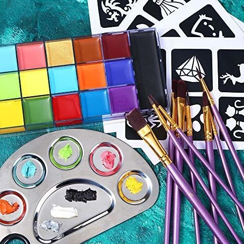Juego De Maquillaje De Aceite Para La Cara 20 Colores