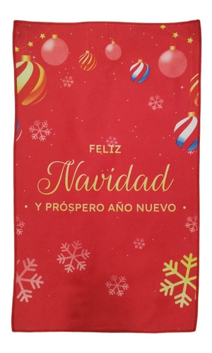 Imagen 9 de 10 de Repasador Estampado Navideño Microfibra