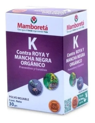 Mamboreta K 30ml Fungicida Organico Mancha Negra Y Roya