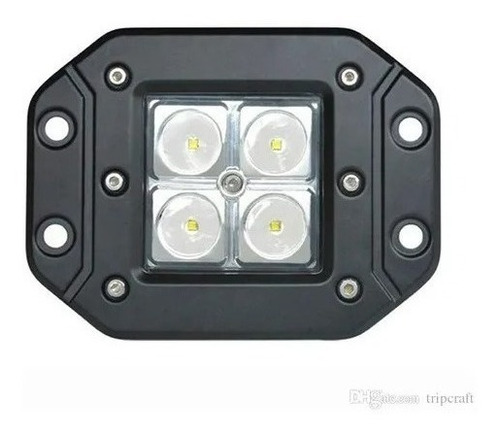 Pieza Faro Led Dually 16w Empotrable 4d Universal Jeep Rzr