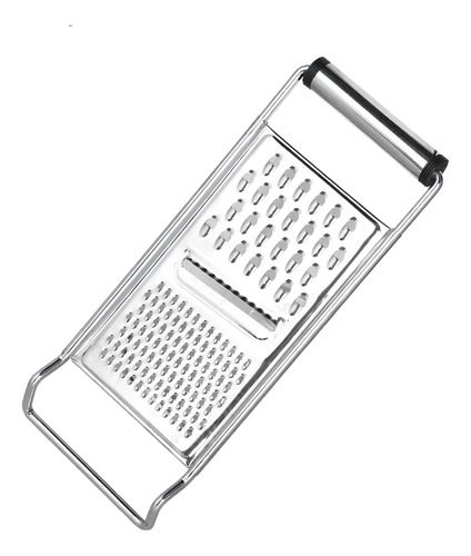 Rallador De Cocina Manual En Acero Inoxidable 27.5 Cm Color Plateado