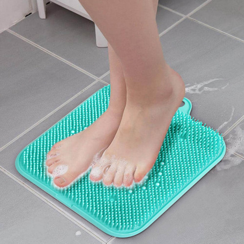 Qk Cojín Ducha For Masaje Pies, Almohadilla Exfoliante M
