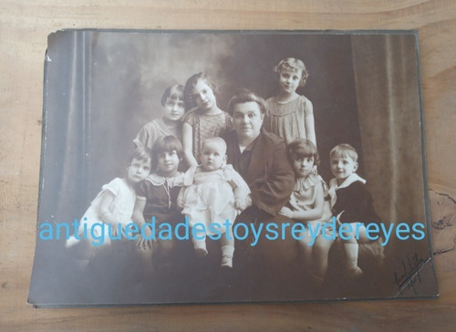 Fotografia Antigua 1925 Familia Numerosa