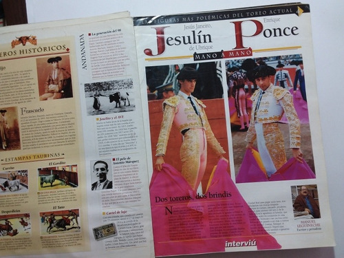 Especial Revista Interviú Mano A Mano- Toros- 15 Fascículos (Usado)