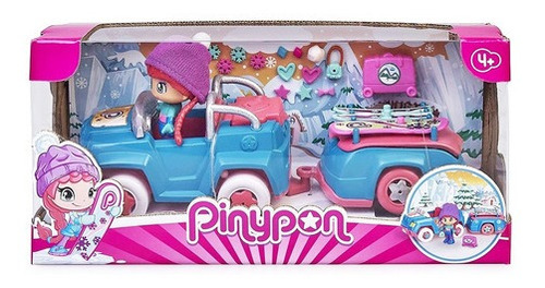 Pinypon Coche Nieve Con Remolque 