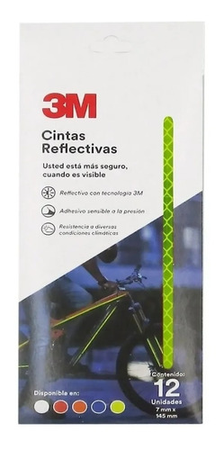 Cinta Banda Reflectiva 3m Moto Bici X 12unid (ing Maschwitz)