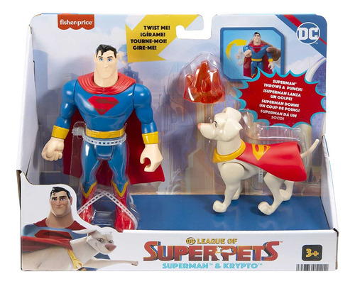 Fisher-price Dc League Of Super-pets Superman Krypto, Juego