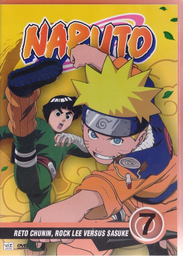 Naruto Reto Chunin Rock Lee Versus Sasuke Disco 7 Dvd