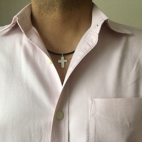 Imagen 7 de 10 de Dije Cruz De Plata 925 Circonia Mujer Hombre Agálea Joyería