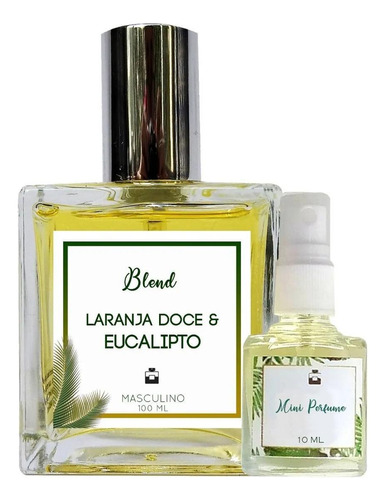 Perfume Masculino Laranja Doce & Eucalipto 100ml + Mini 10ml