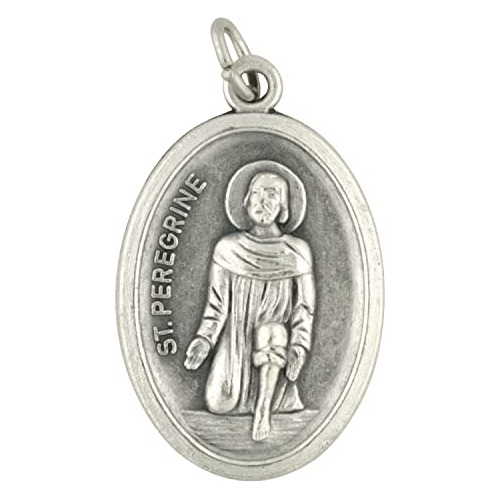 Colgante De Medalla De Reliquia De San Peregrino | Tela De R
