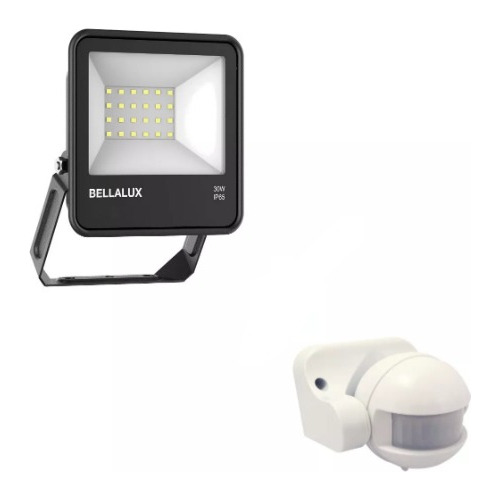 Reflector Led 30w Bellalux Calido + Sensor De Mov Ledvance