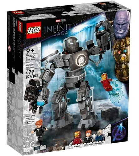 Lego Iron Man: Caos De Iron Monger Bloques De Construcción Cantidad De Piezas 479