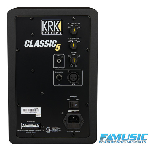 Monitor De Estudio Activo Krk Classic Cl5g3 X Unidad Prm