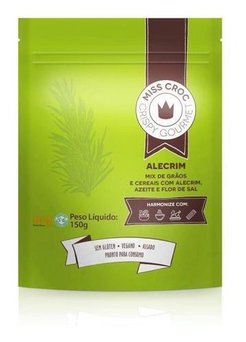 Kit 6x: Granola Crispy Alecrim Sem Glúten Sachê Miss Croc