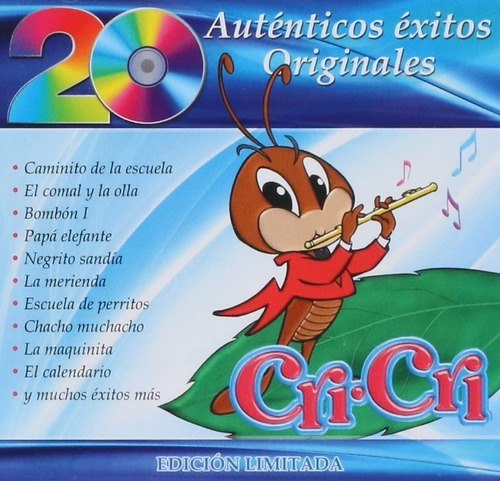 Cri - Cri - 20 Autenticos Exitos Originales - Disco Cd