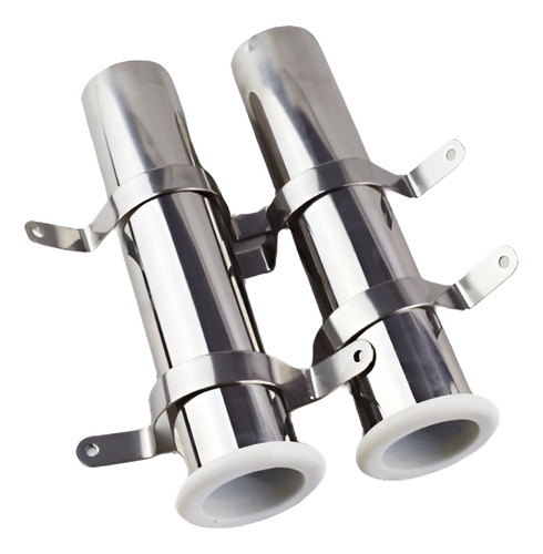 2pcs Barra Soporte Caña De Montaje Al Ras Soporte Acero Inox