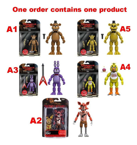 Figuras De Acción De Pvc Fnaf In Five Nights