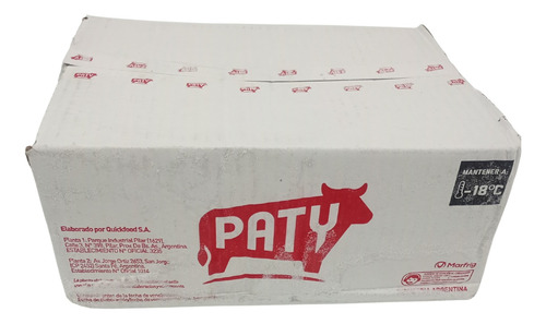 40 Hamburguesas Gigante Marca Paty Con Pan Bimbo + Aderezos