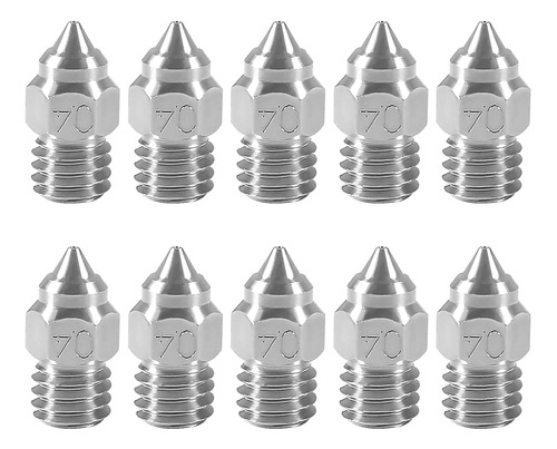 Diann 10 Boquillas Cr6 Se De Acero Inoxidable De 0.016pulgad